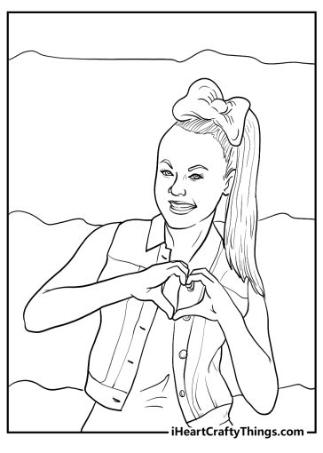 New Jojo Siwa Coloring Pages