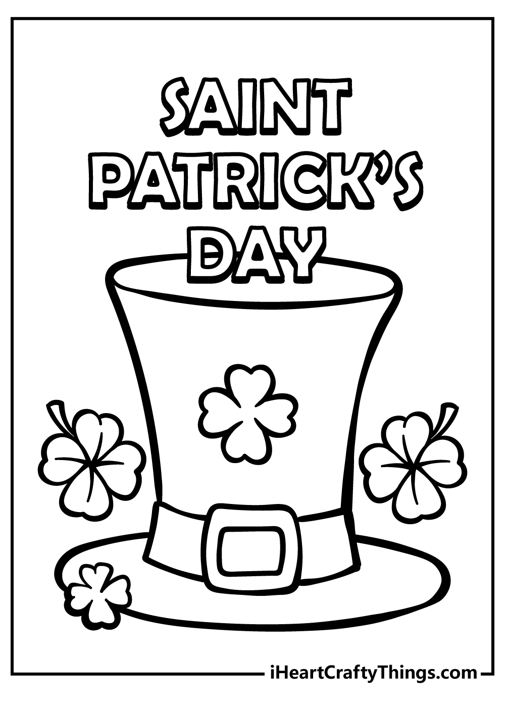 St Patrick’s Day coloring pages free printable