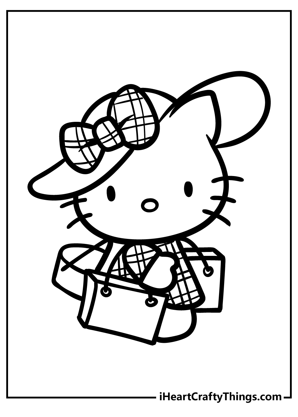 Hello Kitty coloring page
