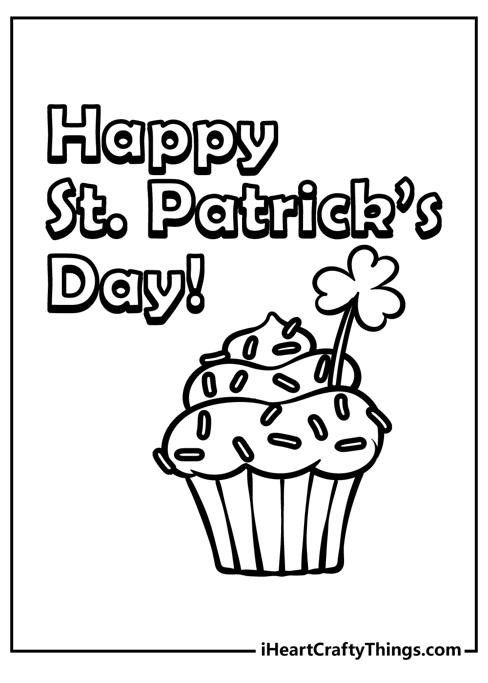 St Patrick’s Day coloring pages free printable