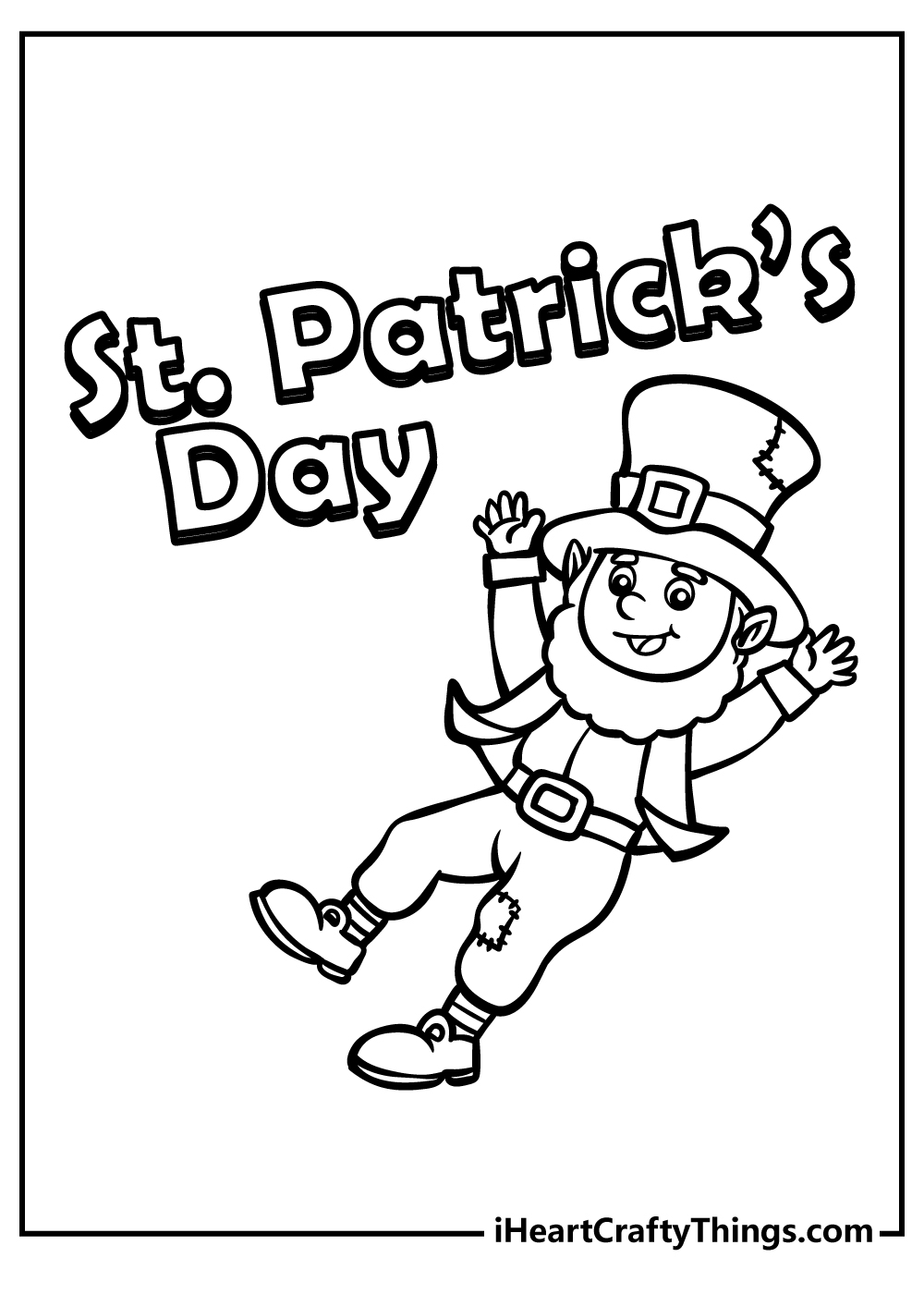 St Patrick’s Day coloring pages free printable