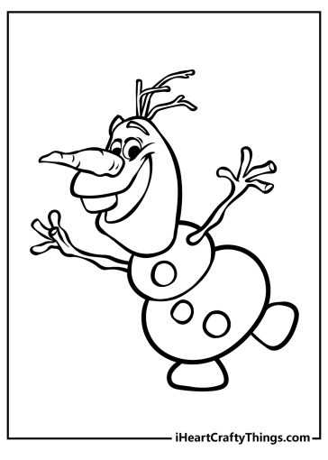 Frozen coloring pages