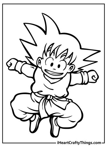 Goku Coloring Pages free printable