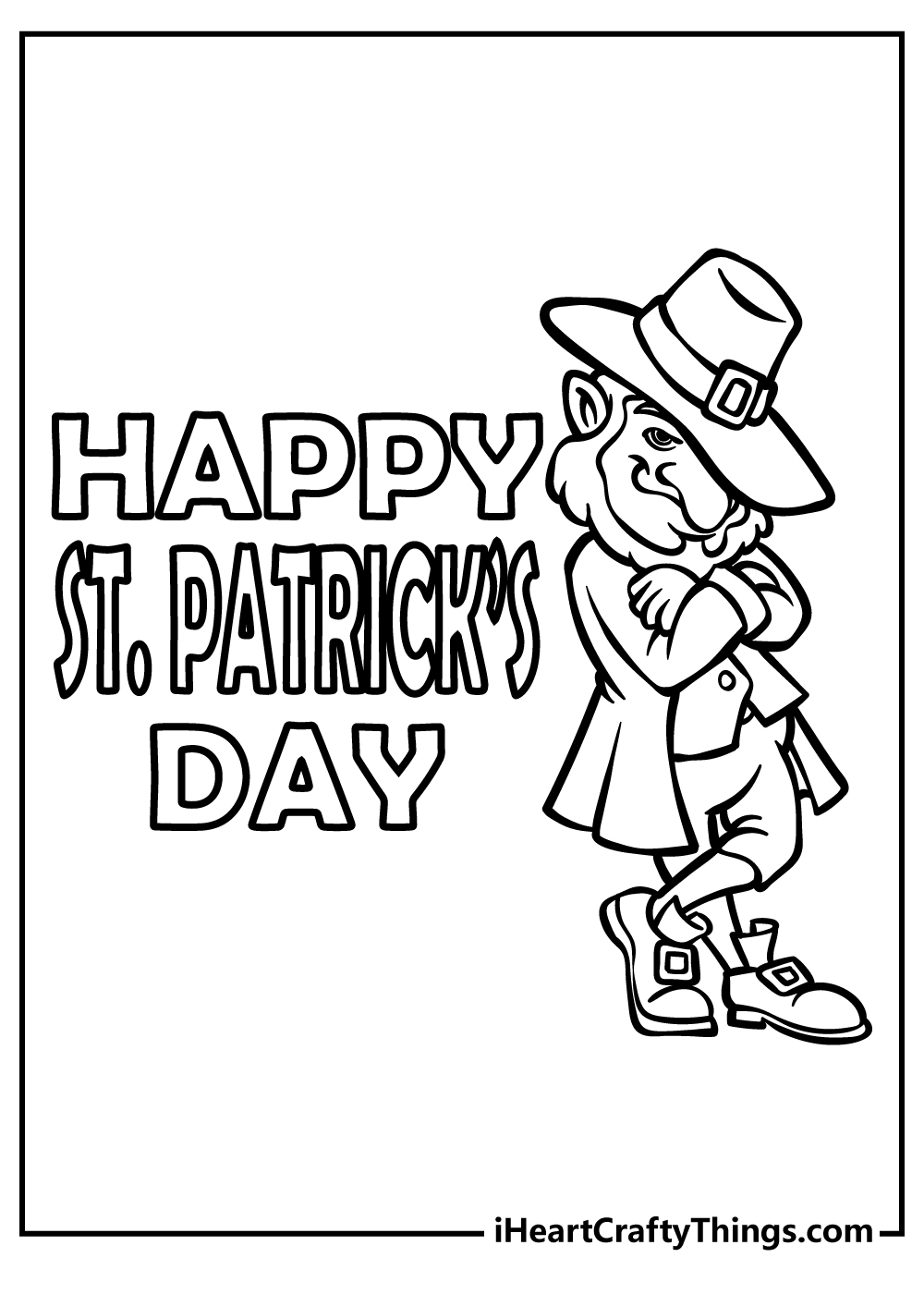 St Patrick’s Day coloring pages free printable