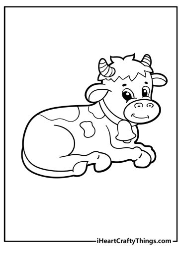Cow coloring pages