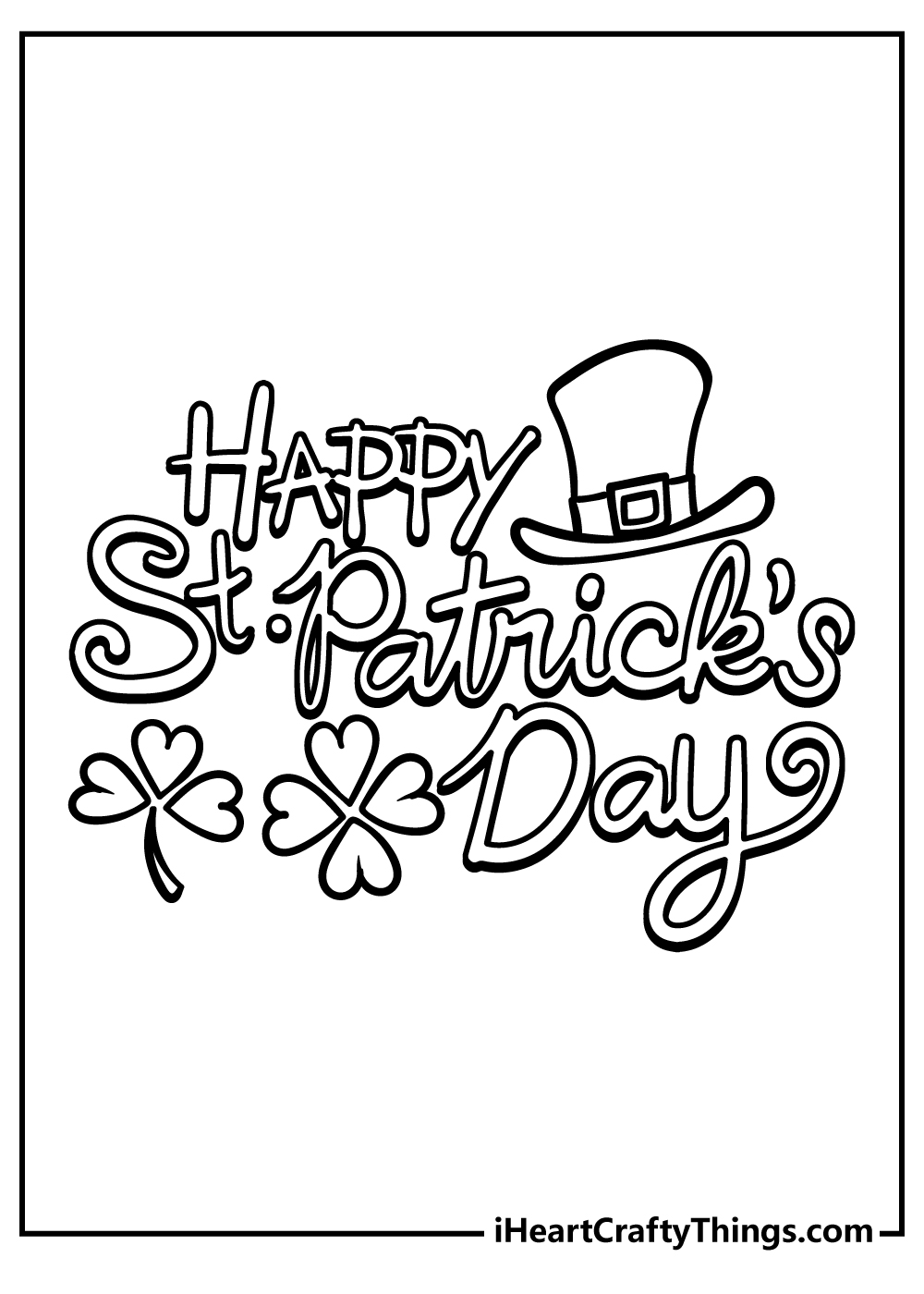 St Patrick’s Day coloring pages free printable
