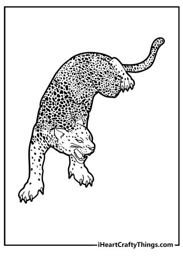 Cheetah Coloring Pages free printable