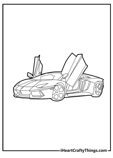 Lamborghini Coloring Pages free printable