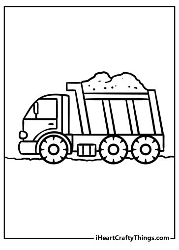 Dump truck coloring pages
