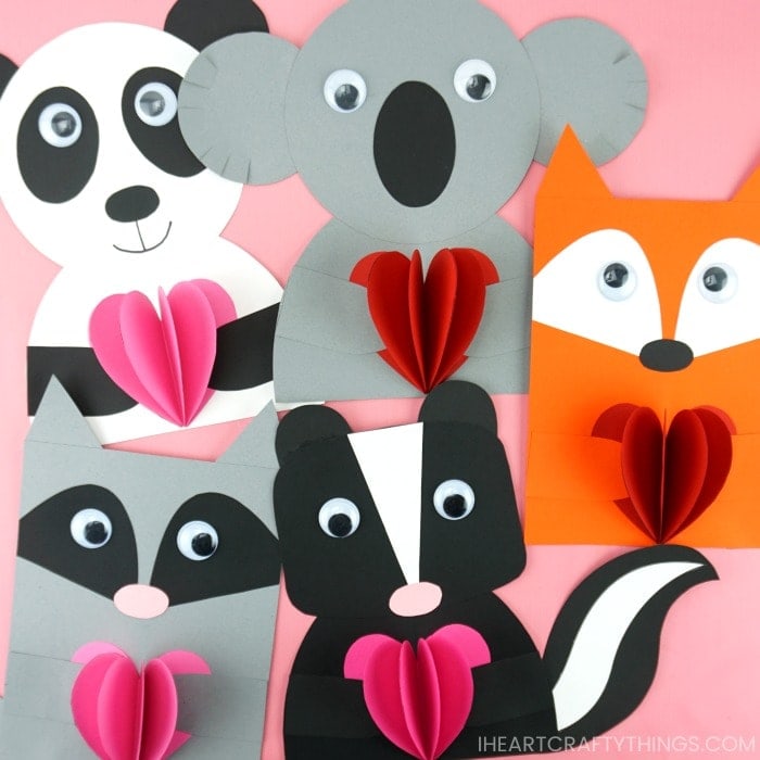Animal Valentines Crafts
