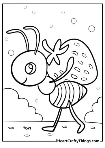 Ant coloring pages
