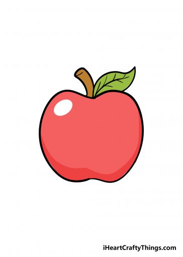 how to draw apple image