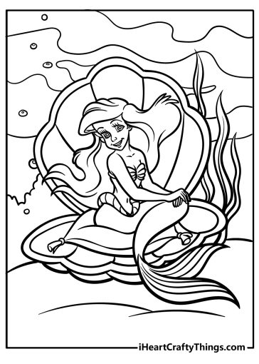 Ariel Coloring Pages free printable