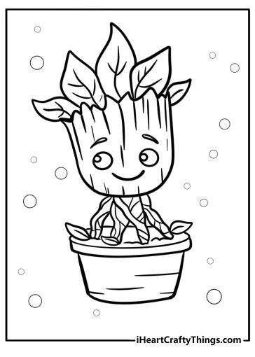 Groot coloring pages