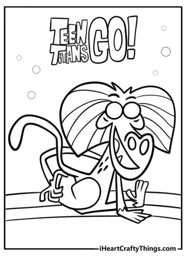 Teen titans go coloring pages