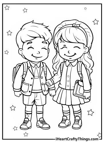 Best friend coloring pages