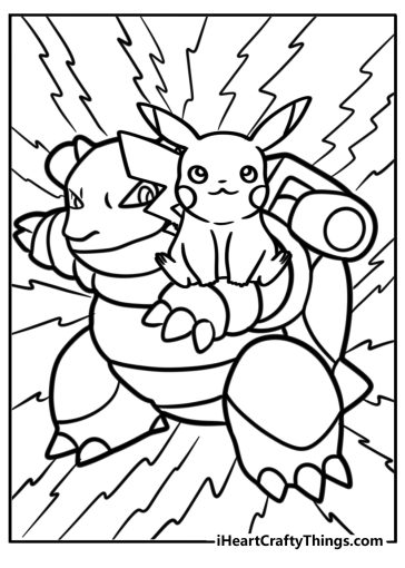Blastoise coloring pages