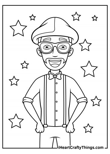 Blippi coloring pages