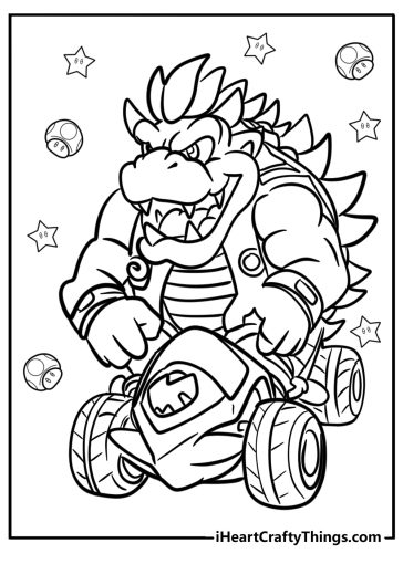 Bowser coloring page
