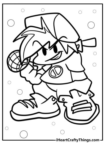 Friday night funkin' coloring pages