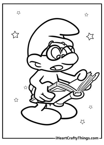 Smurf coloring pages