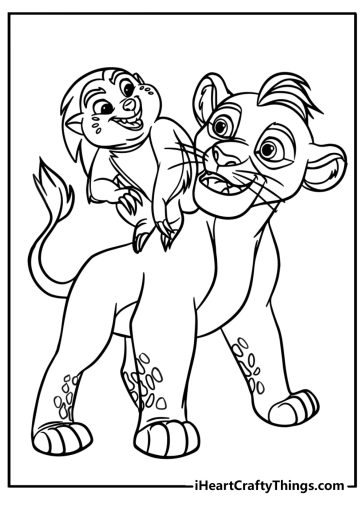 Lion guard coloring pages