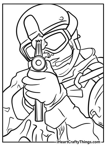 Call of Duty coloring pages
