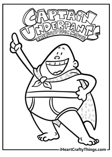 Captain Underpants coloring pages