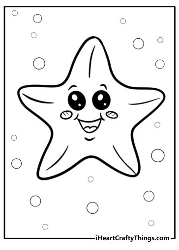 Starfish coloring pages