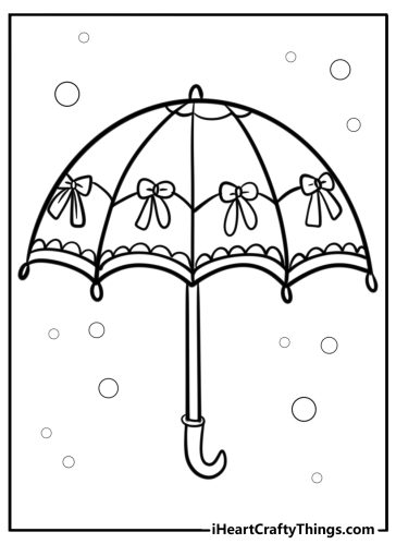 Umbrella coloring pages
