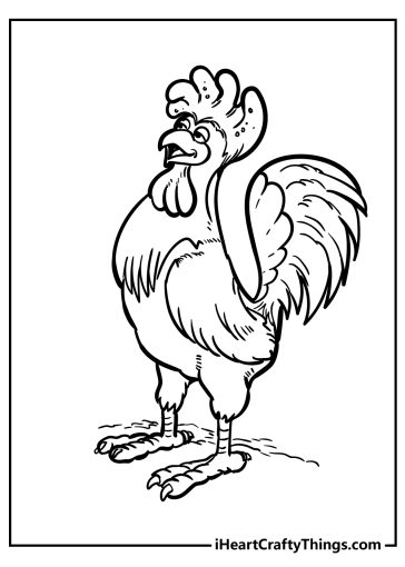 Chicken coloring pages