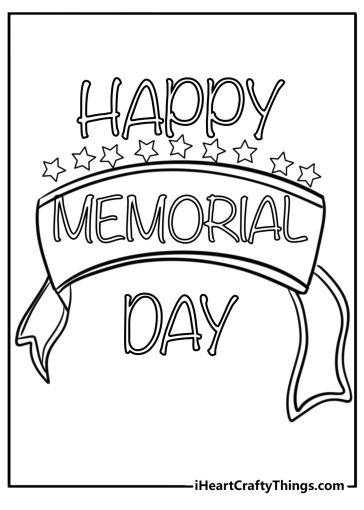 Memorial Day coloring pages
