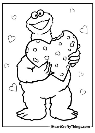 Cookie monster coloring pages