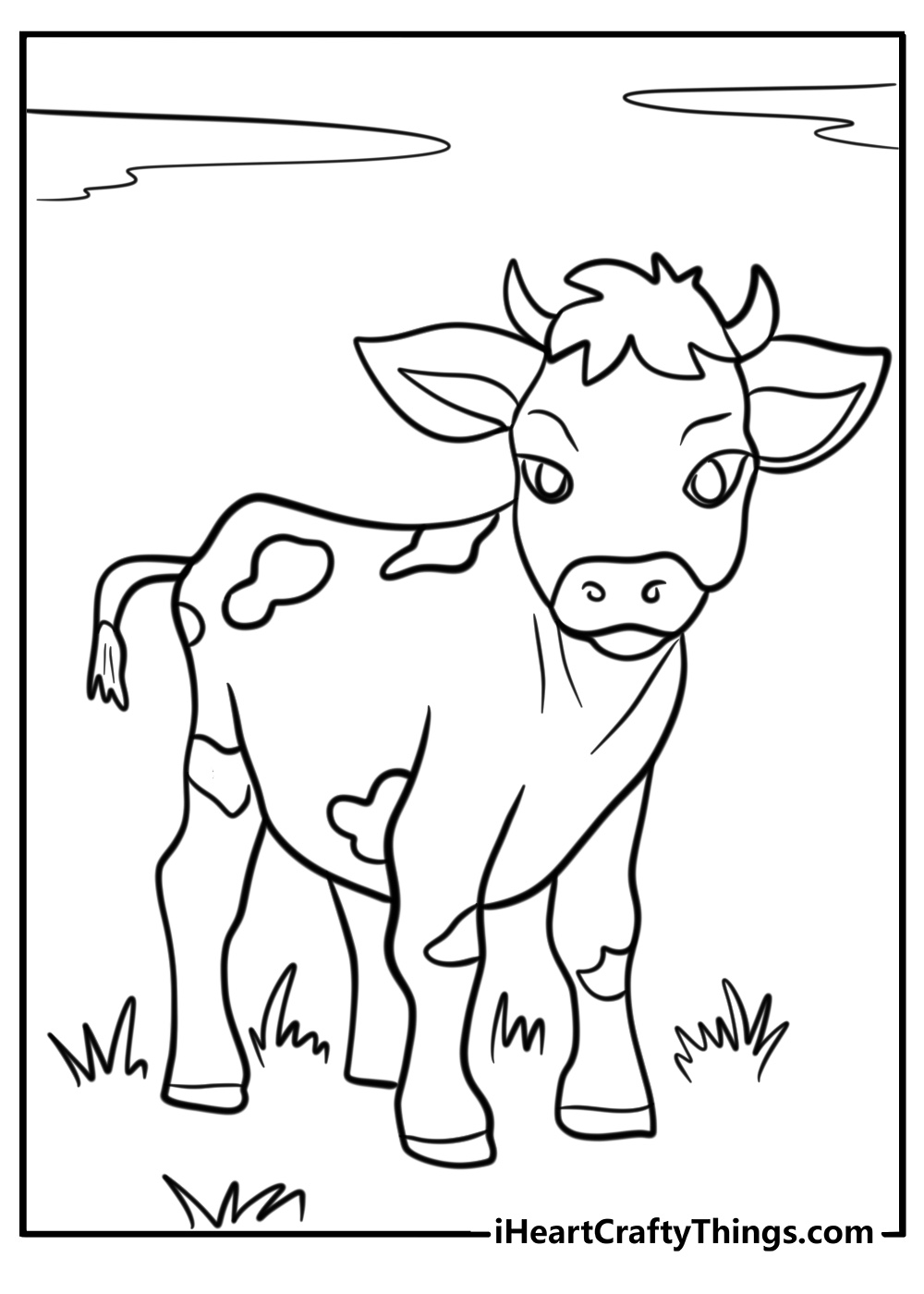 Cows coloring pages