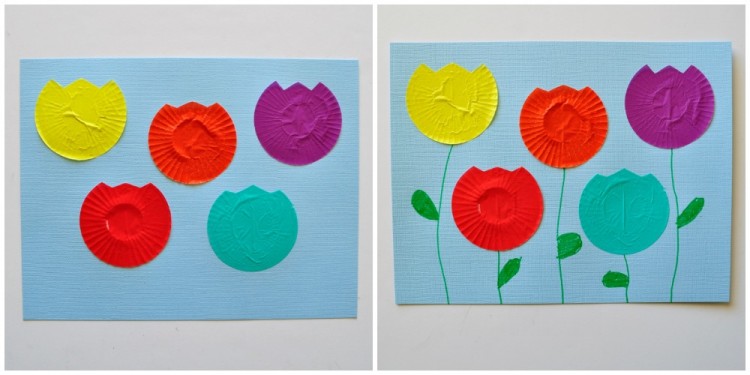Cupcake Liner Tulips 2