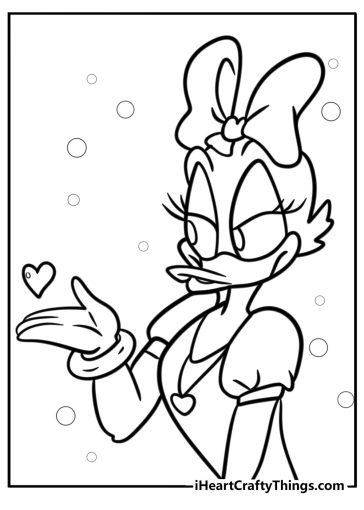 Daisy Duck coloring pages