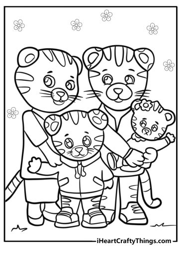 Daniel Tiger coloring pages
