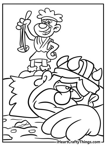 David and Goliath coloring pages