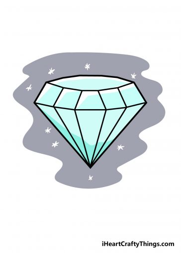 how to draw diamond image