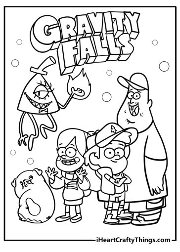Gravity Falls coloring pages