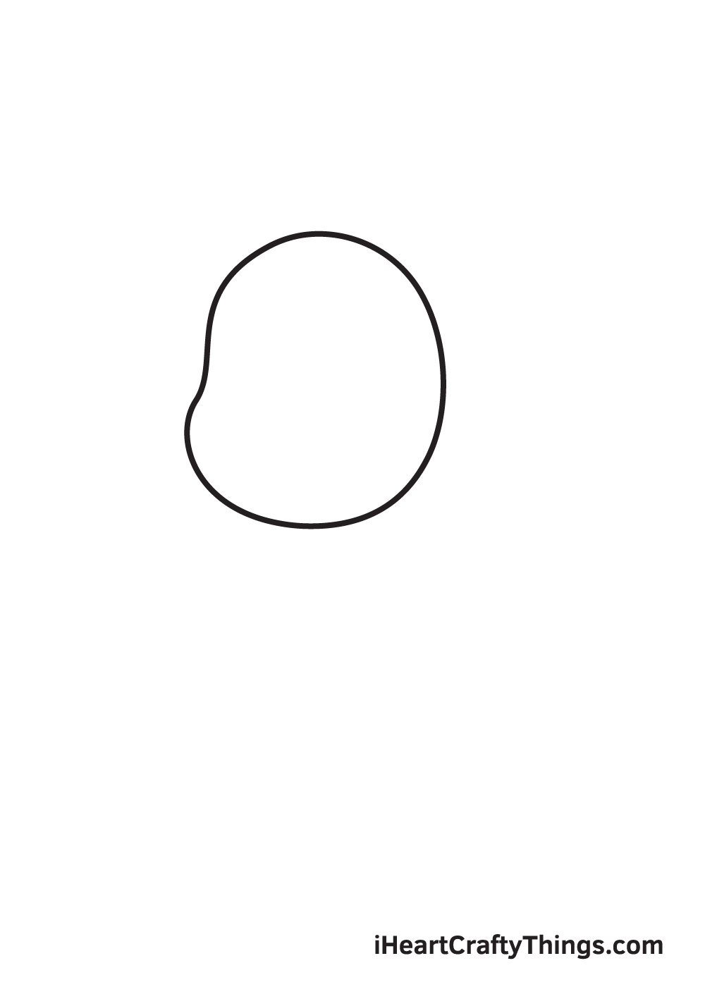 dog drawing - step 1