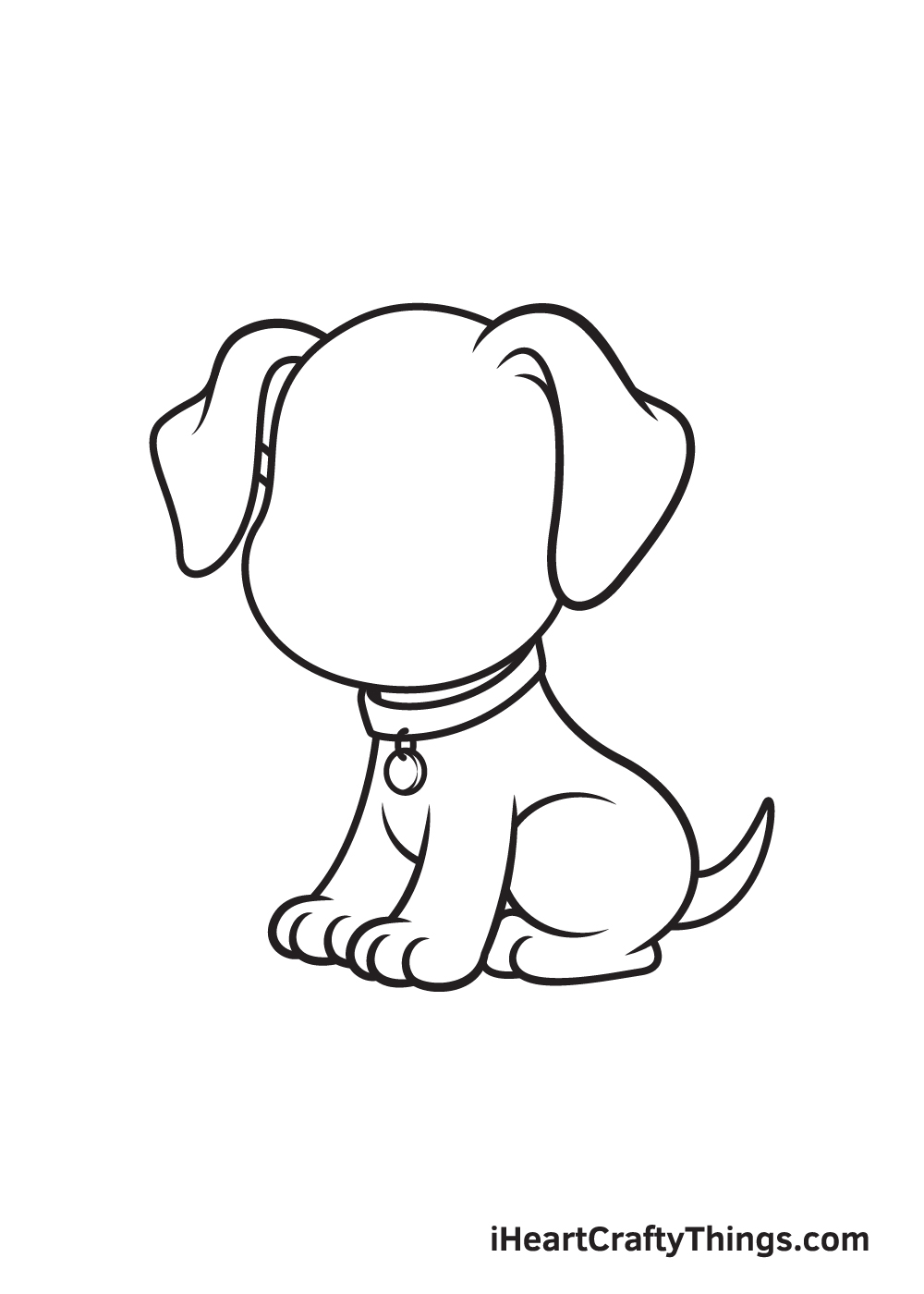 dog drawing - step 7