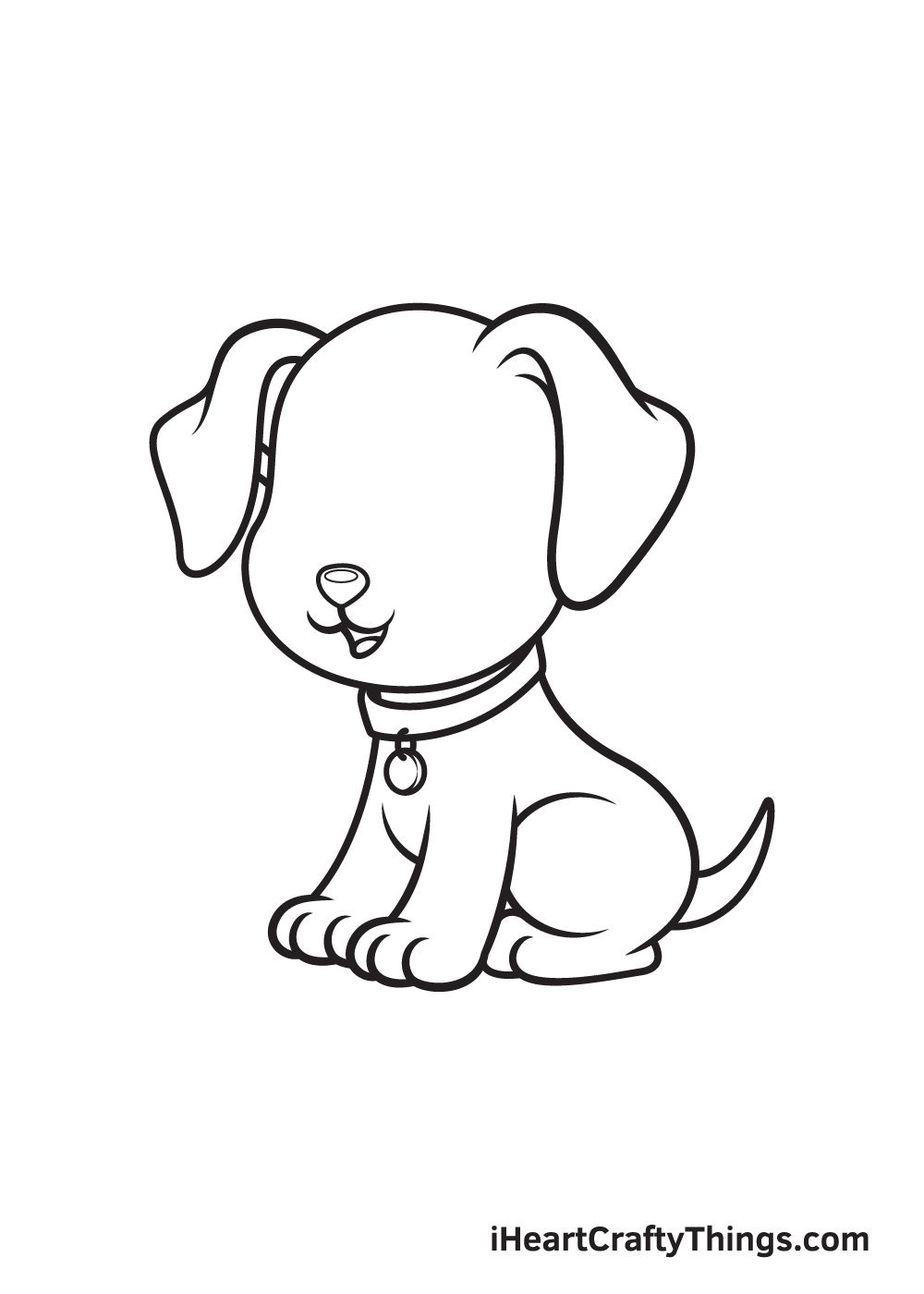 dog drawing - step 8