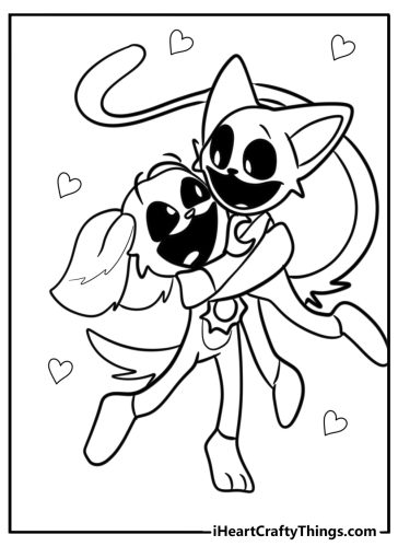 Smiling Critters coloring pages