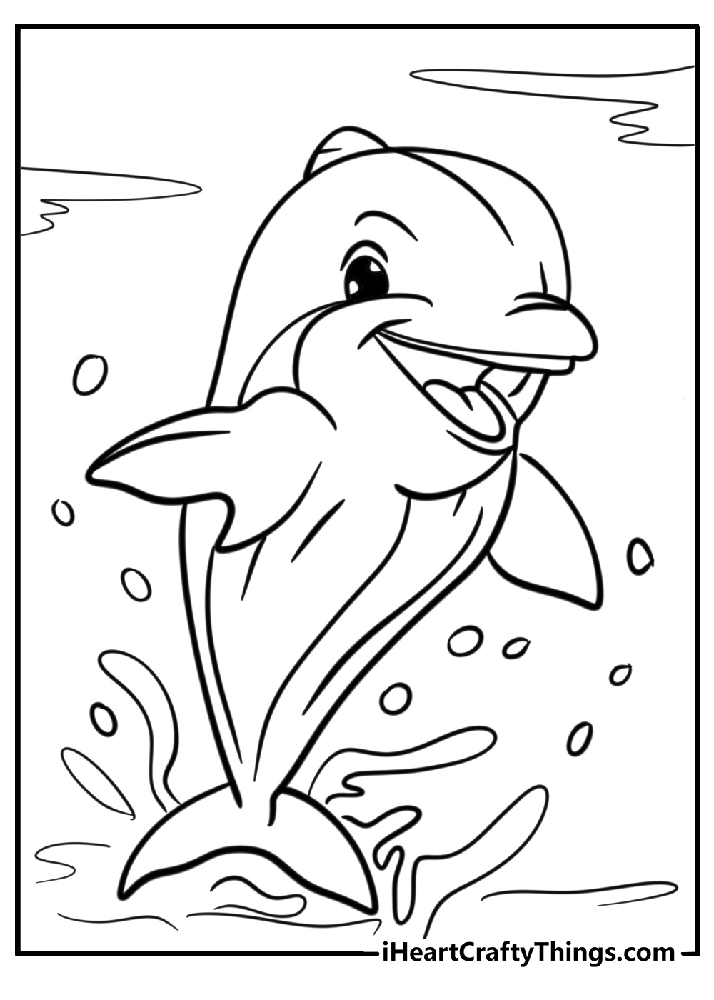 Dolphins coloring pages