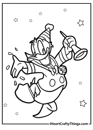 Donald Duck coloring pages
