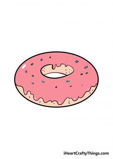 how to draw donut image