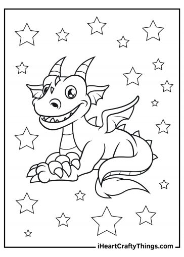 Dragon coloring pages
