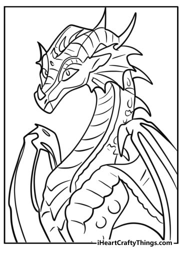 Wings of fire coloring pages