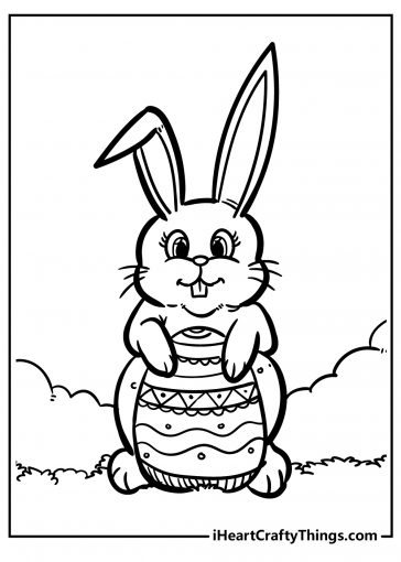 Easter egg coloring pages